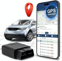 GPS Car Tracker for Vehicles Easy Plug Play Install Speed Monitoring Tex... - $40.18