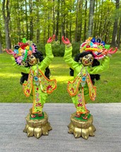15&quot; Vintage Ashtdhatu Gaur Nitai Deity Statue Complete with Embroidered ... - $23,048.01 MXN