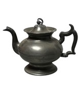 Antique 19th Century Pewter Teapot George Richardson Boston 1818 to 1828... - $263.33 CAD