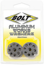 Bolt MC Hardware 2009-AWW.25 Aluminum Works Washers 6mm - Silver Genuine... - £7.98 GBP
