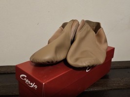 Capezio Jazz Bootie Slipper CG15A Carmel Tan Adult Sizes Men 11 12 13 14 - $51.75 CAD