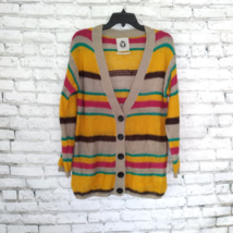 Urban Outfitters Womens Cardigan XS Striped Button Up Long Sleeve V Neck Sweater - £22.02 GBP