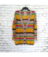 Urban Outfitters Womens Cardigan XS Striped Button Up Long Sleeve V Neck... - £22.02 GBP