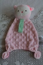 Carters Child of Mine Pink Owl Minky Lovey Pacifier Holder Baby Security Blanket - £12.93 GBP