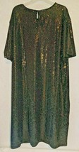 Allegra K Black Gold Sequin Even Flow Dress - CHOICE OF SIZE - $24.28