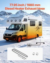 VEVOR Exhaust Hose 77.95 inch Diesel Heater Flexible Exhaust Pipe with 2... - $837.92 MXN