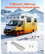 VEVOR Exhaust Hose 77.95 inch Diesel Heater Flexible Exhaust Pipe with 2... - $44.99