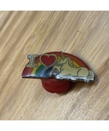 Vintage Rainbow I love Unicorn Lapel Pin Pinback LGBTQ Retro 80s KG - $20.85 CAD