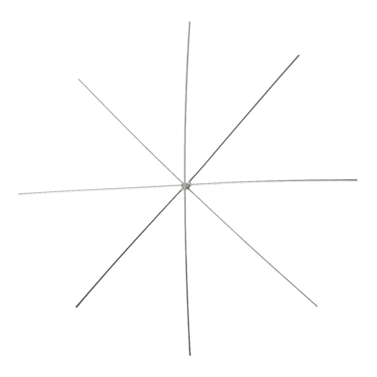 5pcs Copper Beading Ornament Wire Form Snowflake Fits 1mm Hole -Silver C... - €3,44 EUR