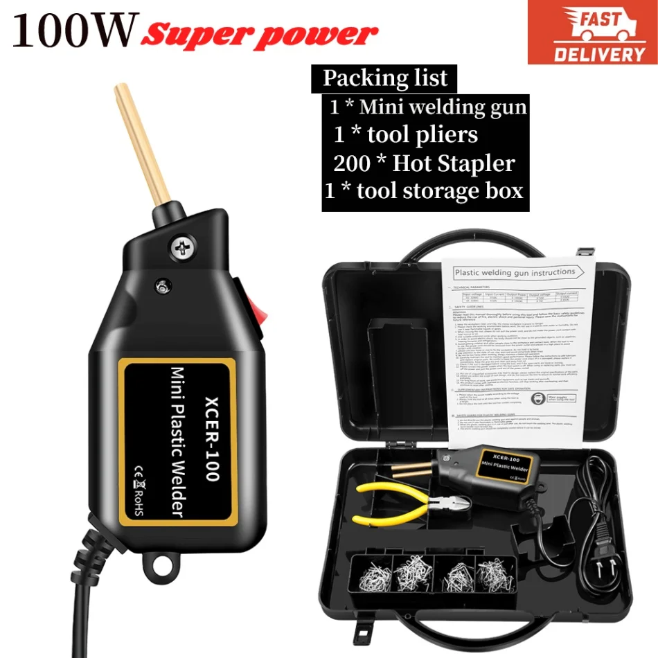 Plastic Welder 100W Heat  Hot Stapler Plastic Welding hine Bumper Solder... - $3,023.86 MXN