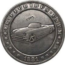 Hobo Nickel 1881-CC Usa Morgan Dollar Coin Copy Type 133 - £7.23 GBP