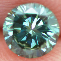 Diamond Round Shape Fancy Green Color Real 0.41 Carat VS1 Loose Enhanced 4.90 MM - £249.15 GBP