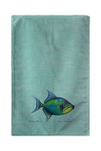 Betsy Drake Trigger Fish - Teal Kitchen Towel - £23.73 GBP