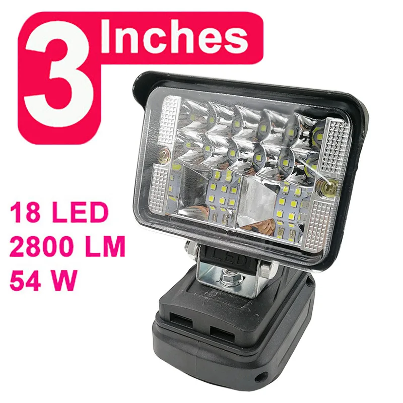 Car LED Work Lights Flashlights Electric Torch Spotlight for Makita Lomv... - £212.13 GBP
