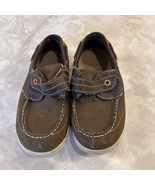 Smartfit Boys Shoes Size 8 Casual Faux Leather Adjustable Strap Boat - $7.36