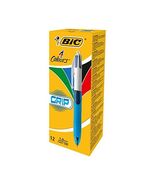 BIC 4 Colour Original Grip Ballpoint Pen - Assorted Colours, Box of 12  - $75.00