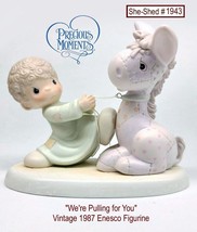 Precious Moments We&#39;re Pulling For You 106151 Vintage  H-1943-SS - £15.94 GBP
