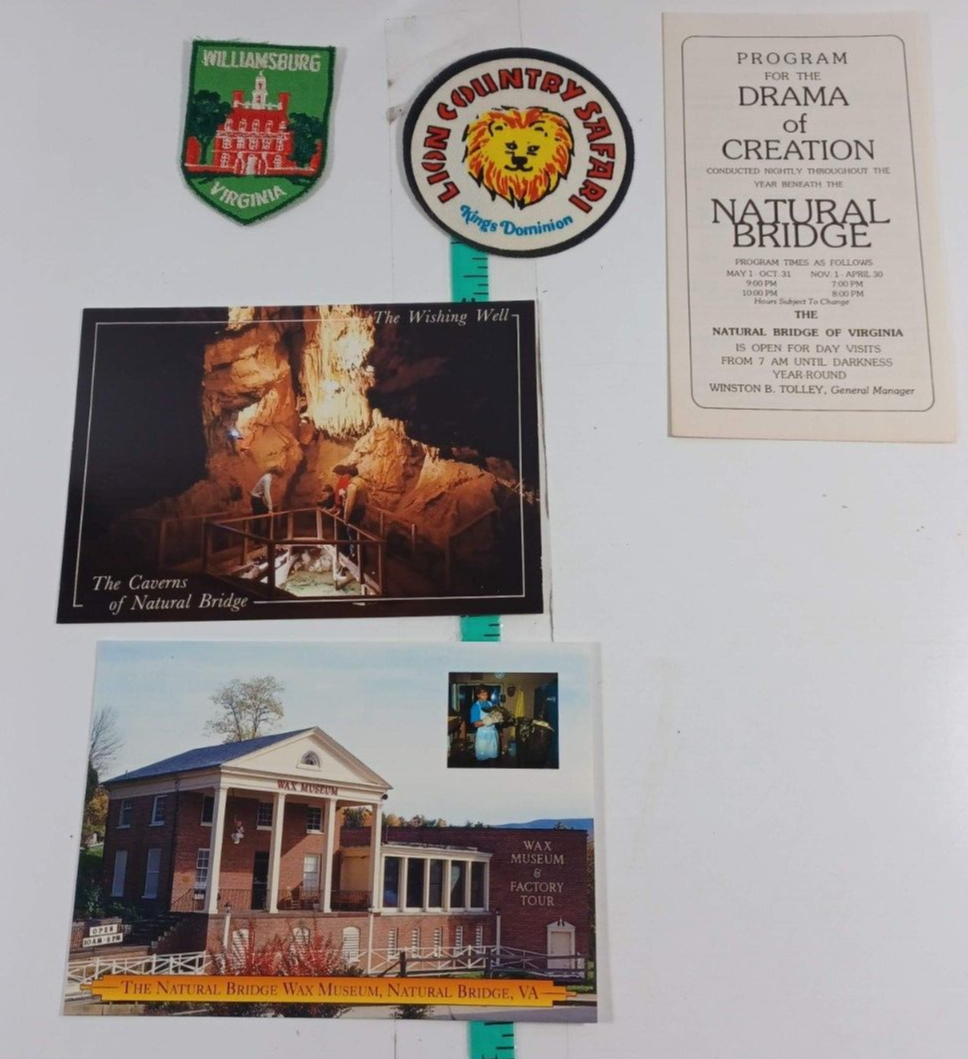Primary image for post cards lot of 2, virgina, and 2 patches  see photos (306)