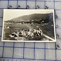 Vintage RPPC Postcard 1930s / 40s Shirtless Men In Park Beef Cake Gay Int. - $24.03