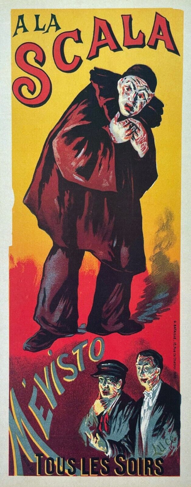10529.Decor Poster.Room wall interior art design.A La Scala Mefisto circus show