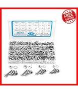Durable 720Pcs Phillips Bolts &amp; Washers Assortment - Stainless Steel Con... - $788.74 MXN