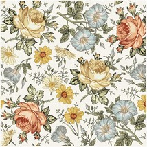 Unigoos Retro Floral Peel And Stick Wallpaper Self-Adhesive, 17.7&quot; X 118.1. - £24.73 GBP