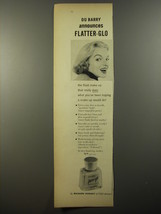 1954 Richard Hudnut Du Barry Flatter-Glo Make-up Advertisement - £14.50 GBP