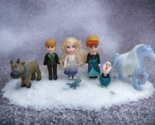 Disney Frozen 2 Anna Elsa Kristoff Petite Princess doll set Olaf Sven Wa... - $29.69