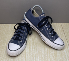 Converse All Star Canvas Low Top Lace-up Blue Shoes Women&#39;s Size 7 Men&#39;s Size 5 - £18.77 GBP