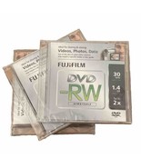 Fujifilm DVD-RW Camcorder Mini 1.4GB 30 Mins 2X Jewel Case Lot of 3 SEAL... - £9.43 GBP