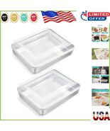 Healthy Stainless Steel Baking Pans with Lids - Perfect for Lasagna &amp; Ca... - $590.63 MXN