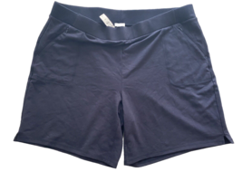 NWT T by Talbots Navy Knit Shorts Size 3X - £29.78 GBP