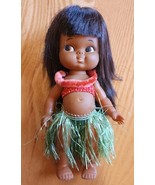 Shiba Japan Hula Doll Vintage Hawaiian Culture Excellent Condition 8 Inches - $1,617.92 MXN
