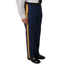 Asu Dress Blue Pants Gold Stripe Braid Army Nco Officer W/ Belt Loop All Sizes - $46.74