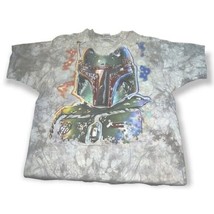 Vintage Star Wars Liquid Blue T-Shirt Boba Fett Tie Dye Size XXL 1997 Lu… - $259.00