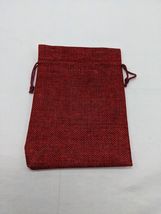 Red Linen Dnd RPG Dice Bag 5&quot; X 7&quot; - $17.30 CAD