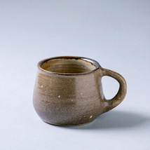 Handmade Rustic Vintage Ceramic cup mug for coffee tea milk textured brown glaze - £19.24 GBP