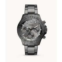 New with box Fossil Men&#39;s BQ2491Bannon Multifunction Smoke Stainless Steel Watch - £71.14 GBP