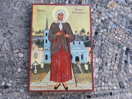 Xenia of Saint Petersburg, Orthodox Christian icon of Xenia a patron saint  - $40.00
