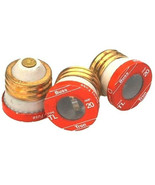 3 BUSS 20A Edison Base PLUG FUSES Time Delay TL 20amp Orange Tron BUSSMA... - $37.04 CAD