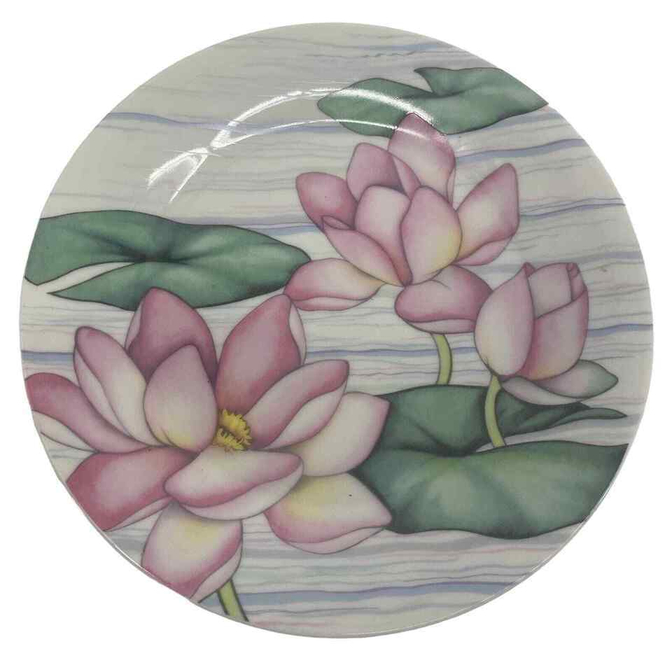 Noritake WATER GARDEN 7285 Salad Dessert Plates Signed Yuriko Takata - $3.79