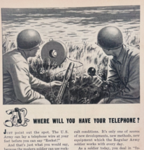 1948 US Army Air Force Career Advertisement Communications Phone Militar... - $465.81 MXN