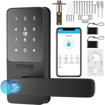 VEVOR Smart Lock, 5-in-1 Smart Door Knob, Fingerprint Deadbolt with App ... - $108.99