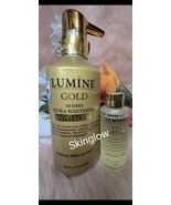 X 1 Original Lumine Gold Extra Whitening Body Lotion 400ml &amp; Serum  - $83.77 CAD