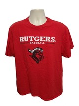 Rutgers University Baseball Adult Red XL TShirt - £14.24 GBP