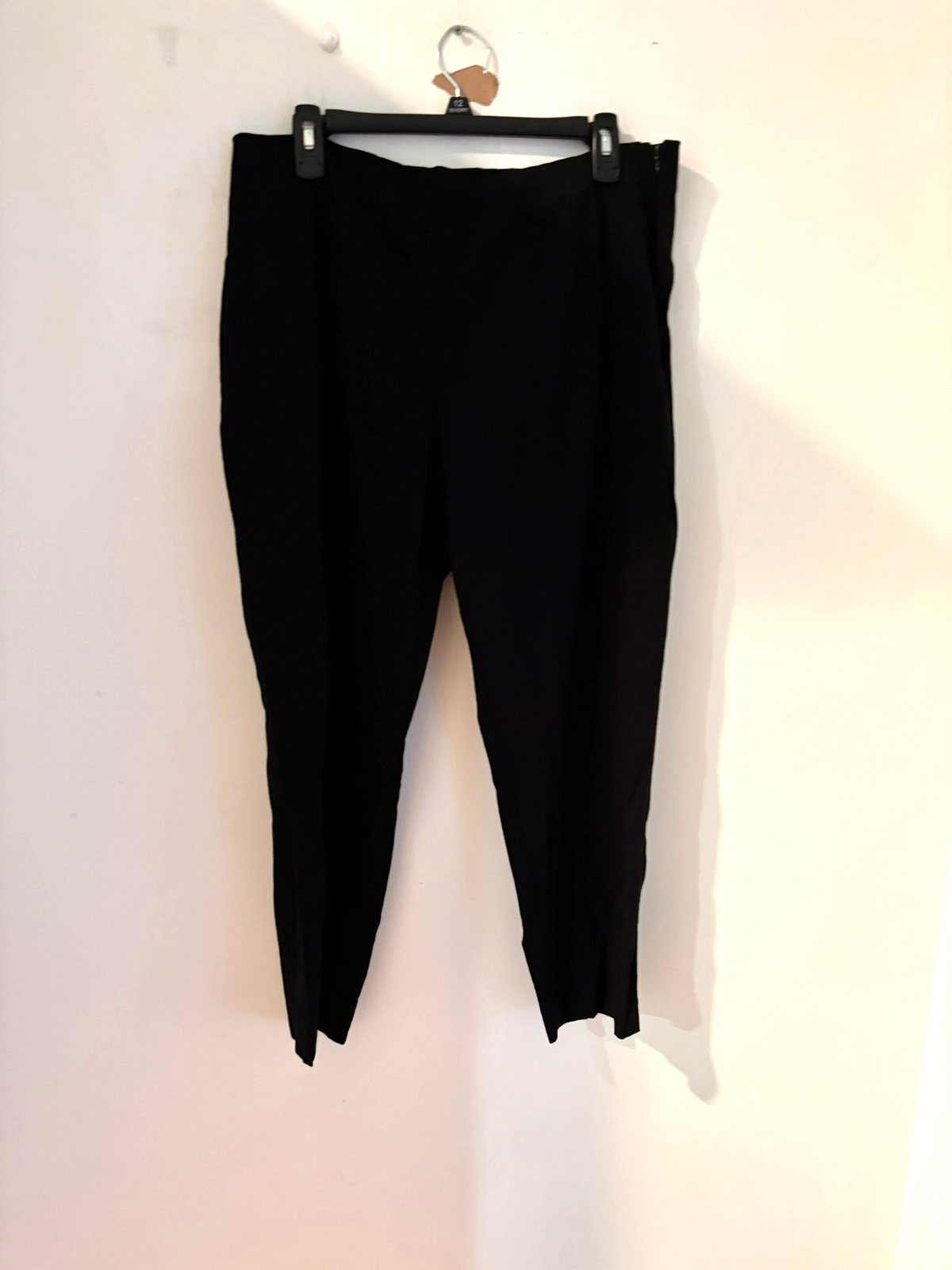 Time and Tru Women’s Plus 20 Black Ankle Pants Pull-On Dress Work Trousers Item image 3