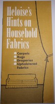 Vintage Heloise’s Hints on Household Fabrics Booklet 1964 - $2.99