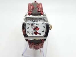 Disney Minnie Mouse Watch New Battery Comic Strip Band 30mm White Dial - £17.58 GBP