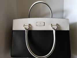 Kate Spade Grove Street Caley Leather Satchel - Black/Cemn - $268.53