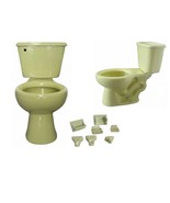 Mexican Talavera Ceramic Toilet Hand Painted  - Light Yellow - - €688,31 EUR